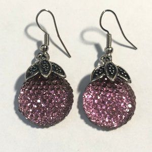 Pink Grapefruit Gemstone Earrings